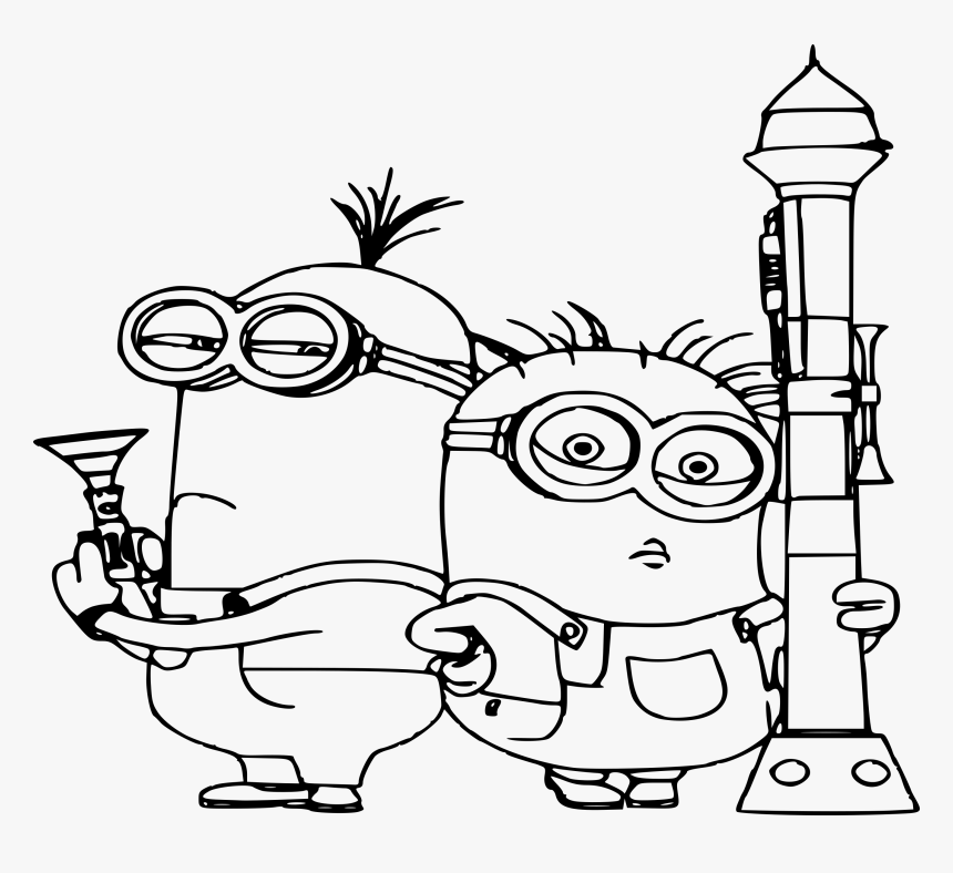 Path310 - Kevin Despicable Me Coloring Page, HD Png Download, Free Download