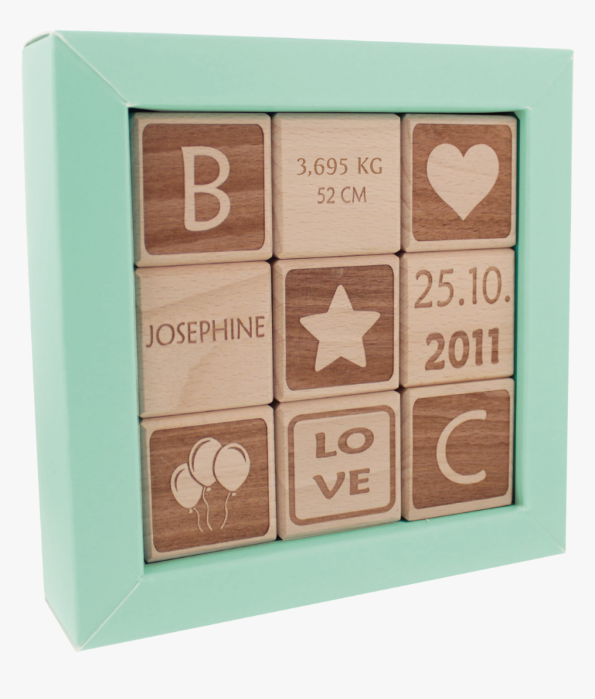 Engraved Wooden Cubes - Außergewöhnliche Taufgeschenke, HD Png Download, Free Download