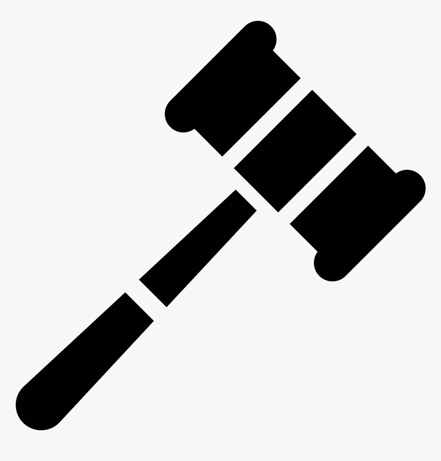 Black Gavel Png - Auction Hammer Vector Png, Transparent Png, Free Download