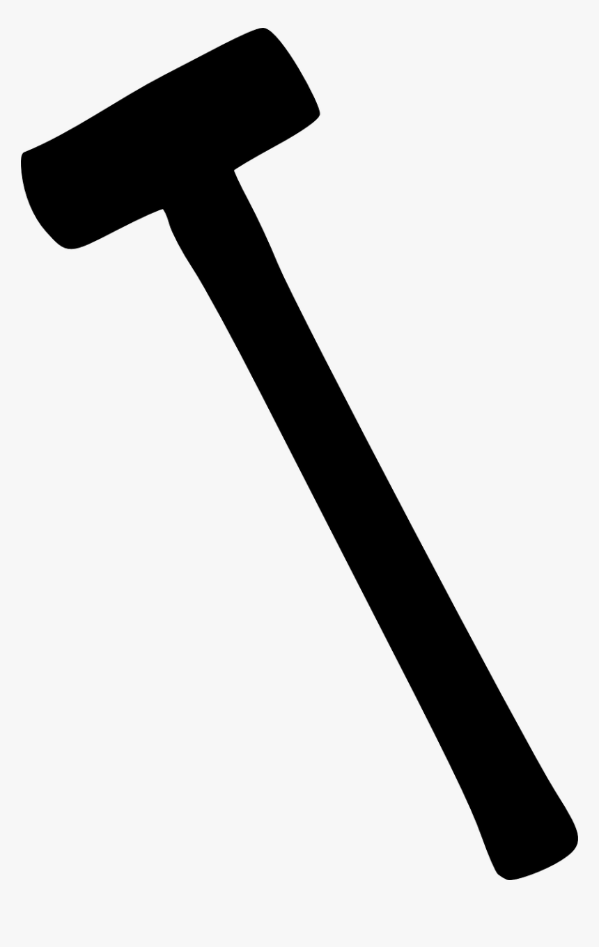 Sledge Hammer Silhouette Png, Transparent Png, Free Download