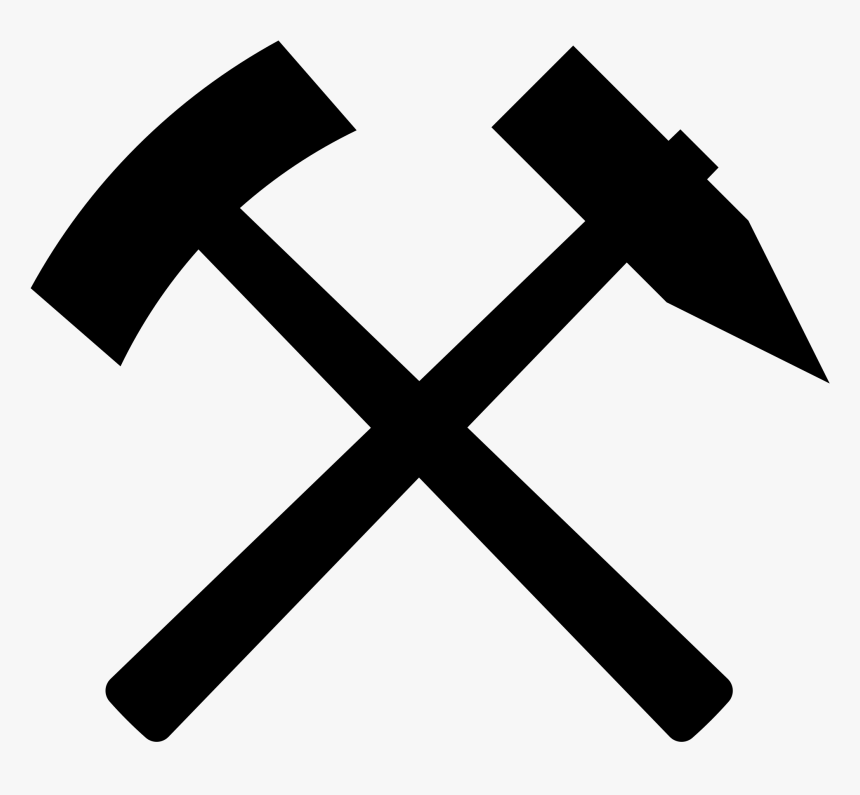 Mining Vector Pickaxe - Hammer Icon Font Awesome, HD Png Download, Free Download