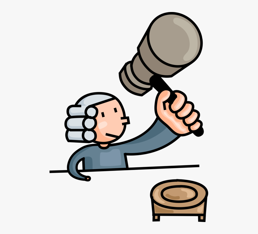 Vector Illustration Of Law And Order Judicial Court - Dibujos Animados De  La Justicia, HD Png Download - kindpng