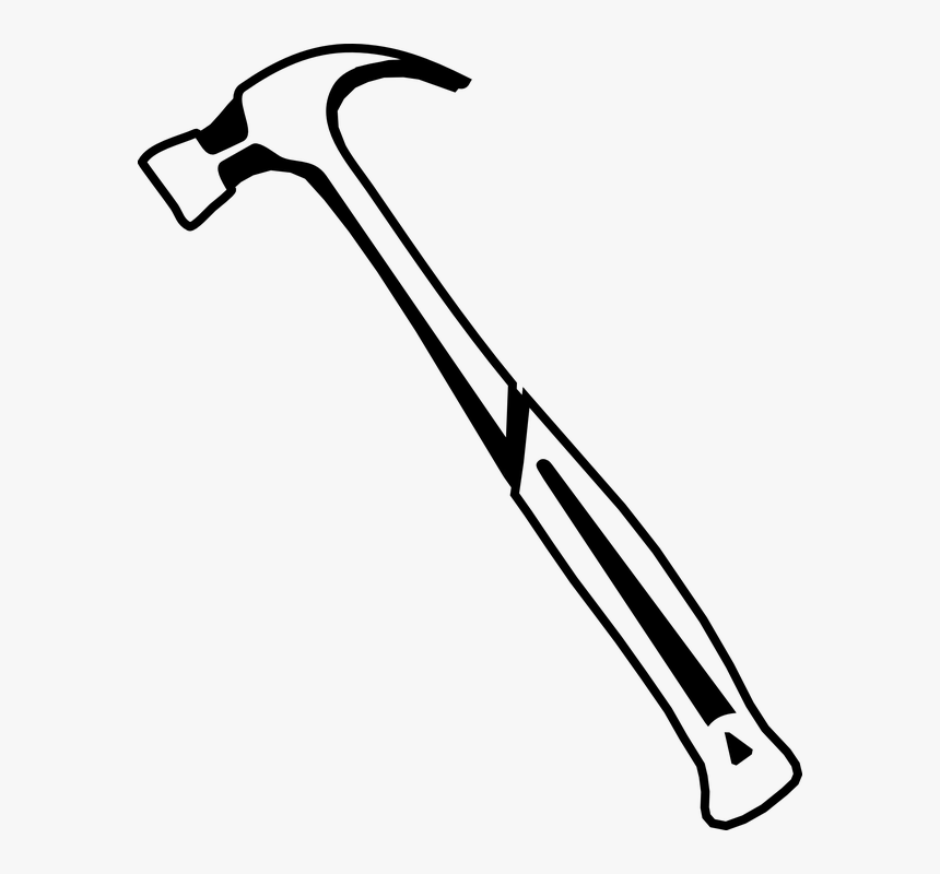 Hammer, Tools, Carpentry - Cartoon Hammer Tool Drawing, HD Png Download, Free Download