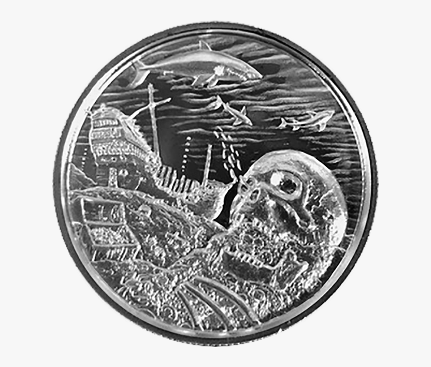 2 Oz Silver Pirate Coin, HD Png Download, Free Download