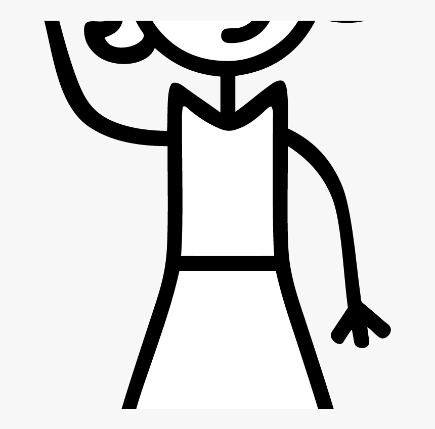 Stick Figure Clip Art - Girl Stick Figure Clipart, HD Png Download, Free Download