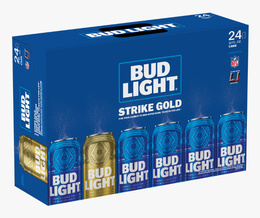 Bud Light Strike Gold Packaging 24 Pack - Case Of Bud Light, HD Png Download, Free Download