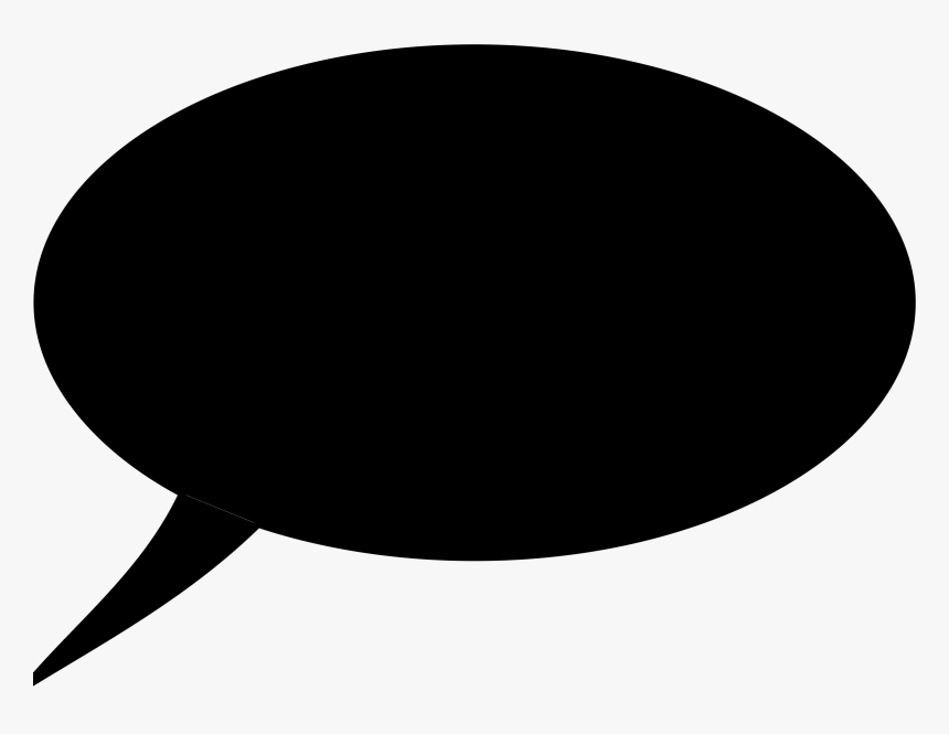 Speech Bubble, Black, No Shadow Clip Arts - Black Comment Bubble, HD Png Download, Free Download