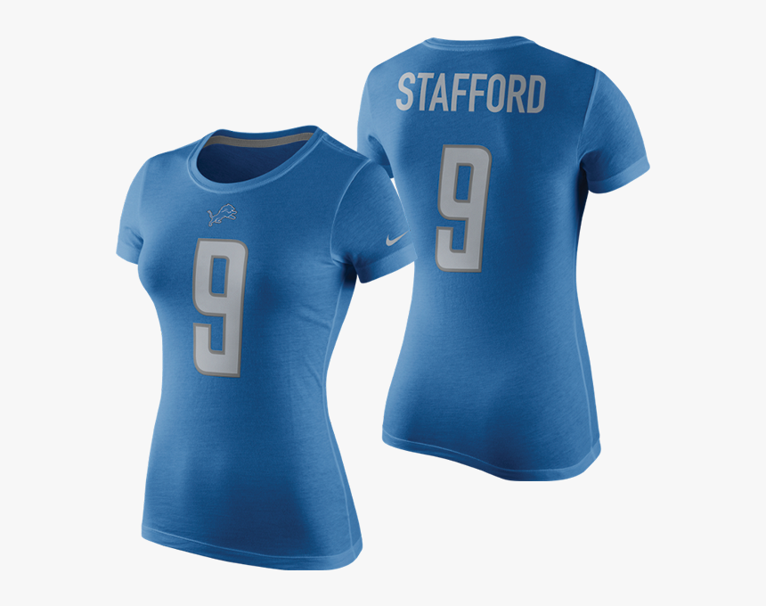 Nike Detroit Lions Women"s Blue Matthew Stafford Player - Sports Jersey, HD Png Download, Free Download