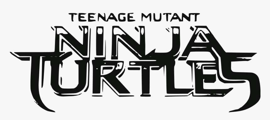 Tmnt Black And White Logo, HD Png Download, Free Download