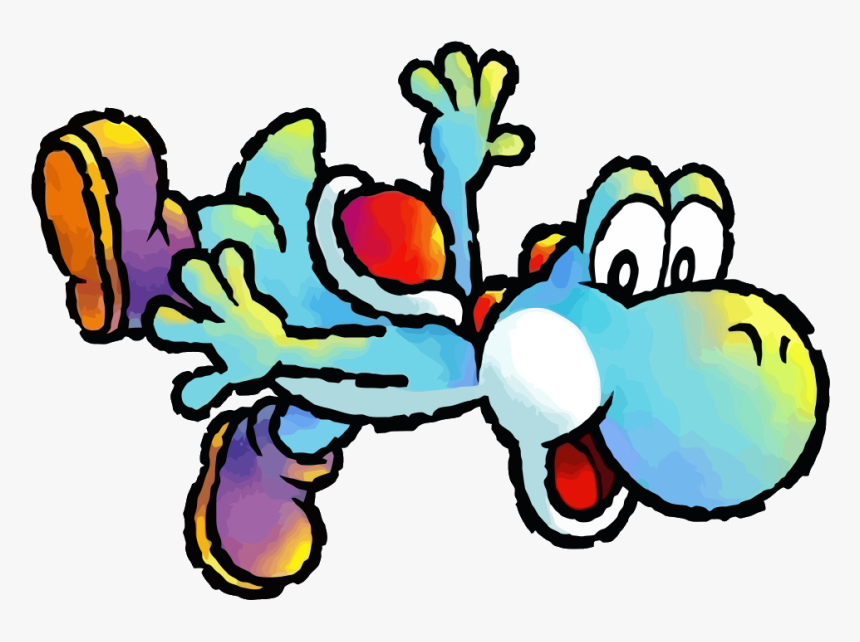 Light Blue - Yoshi's Island Blue Yoshi, HD Png Download, Free Download