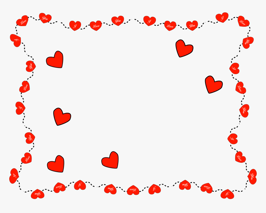 Valentines Clip Art 9 Wide Wallpaper - Moldura Dia Dos Namorados Png, Transparent Png, Free Download