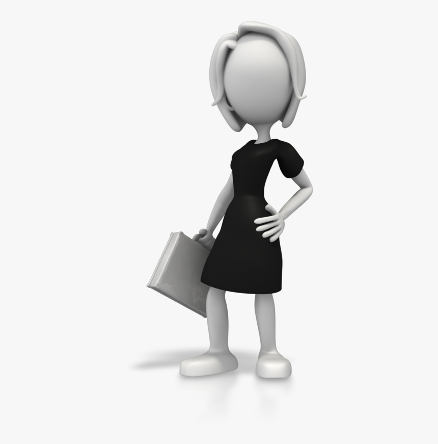 Stick Figure Businessperson Woman Management - Stick Figure Business Woman, HD Png Download, Free Download