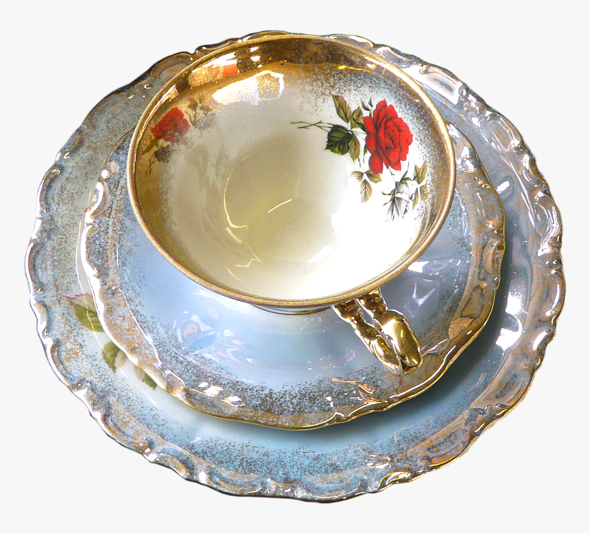 Golden Cup, Coffee, Gold - Blumen In Der Tasse Transparent, HD Png Download, Free Download