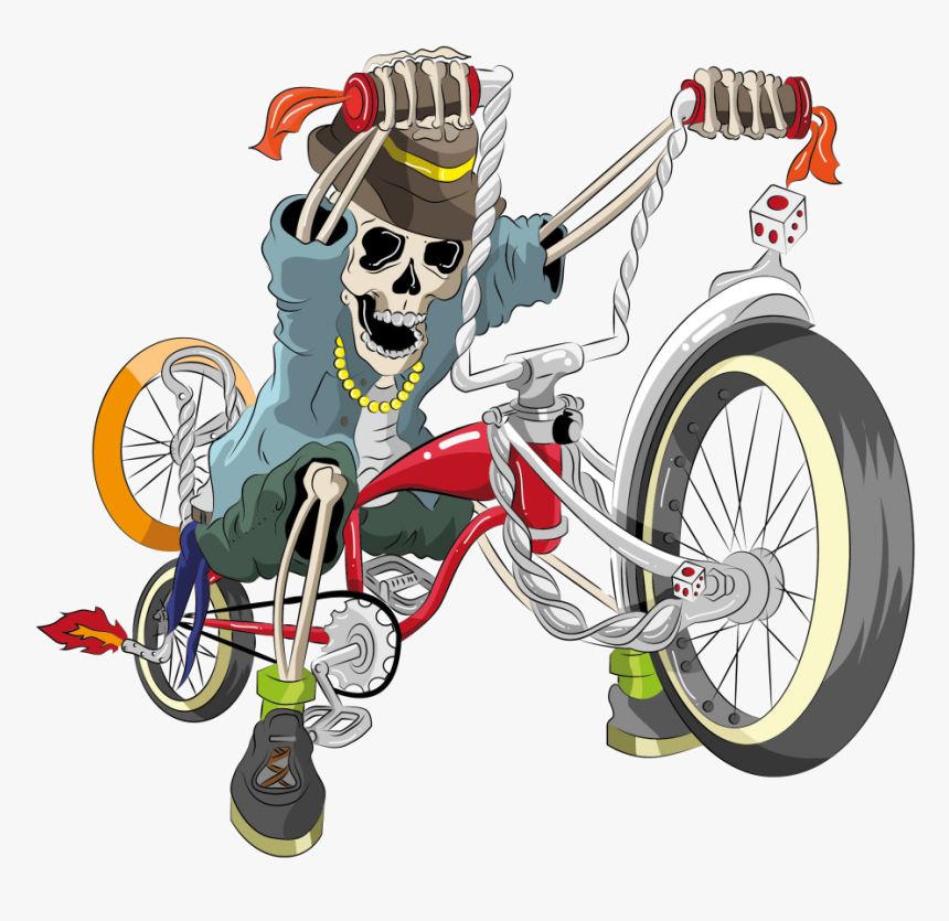 Lowrider Bike Cartoon Transparent, HD Png Download, Free Download