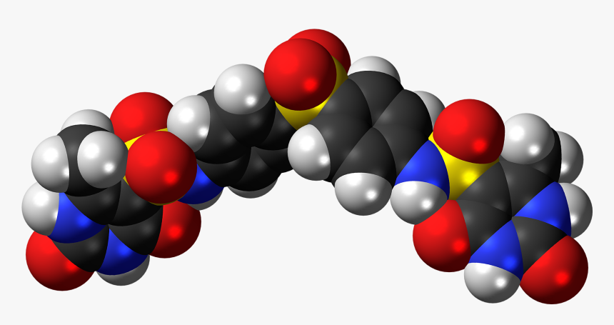 Diucifon Molecule Spacefill - Antibiotics, HD Png Download, Free Download