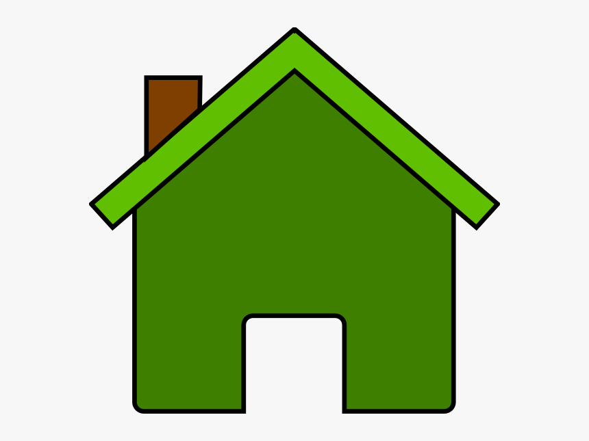 Green House Svg Clip Arts - Colored House Clipart, HD Png Download, Free Download