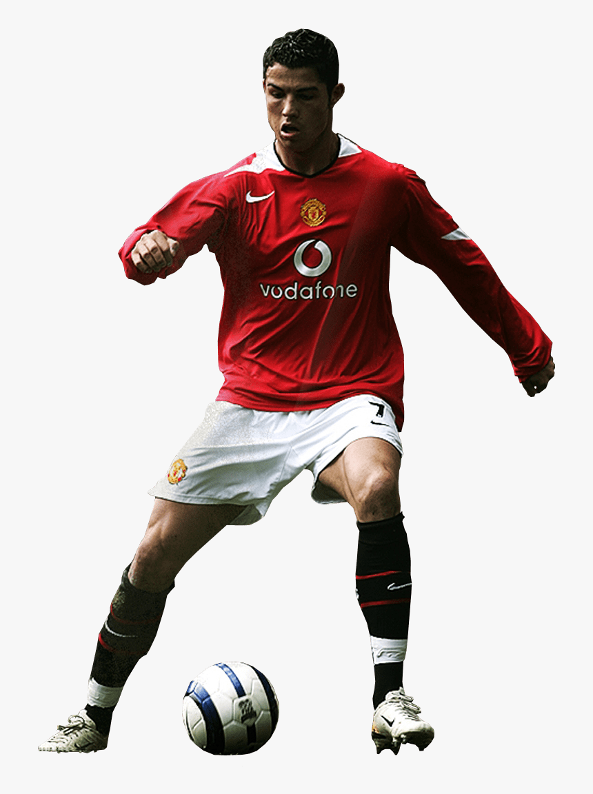 Christiano Ronaldo Man Utd Colours - Cristiano Ronaldo Manchester United No Background, HD Png Download, Free Download