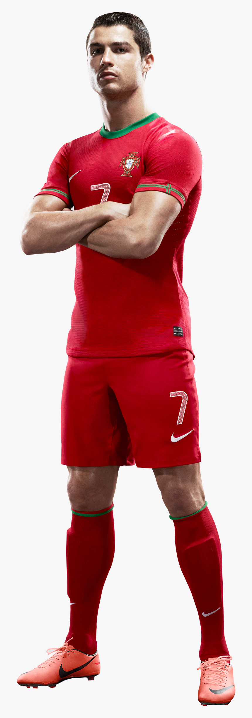 Cristiano Ronaldo Png Transparent Image - Cristiano Ronaldo Portugal Uniform, Png Download, Free Download