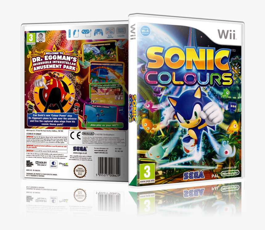 Sonic Colours Nintendo Wii , Png Download - Sonic Colours Wii, Transparent Png, Free Download