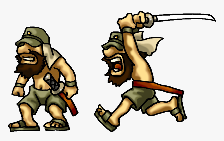 Samurai Clipart Historical - Japanese Soldier Metal Slug, HD Png Download, Free Download