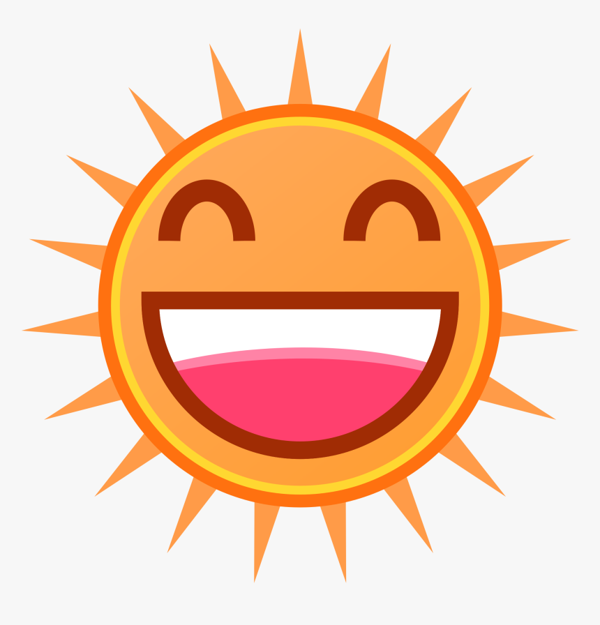 Transparent Happy Sun Png - Sun With A Face, Png Download, Free Download