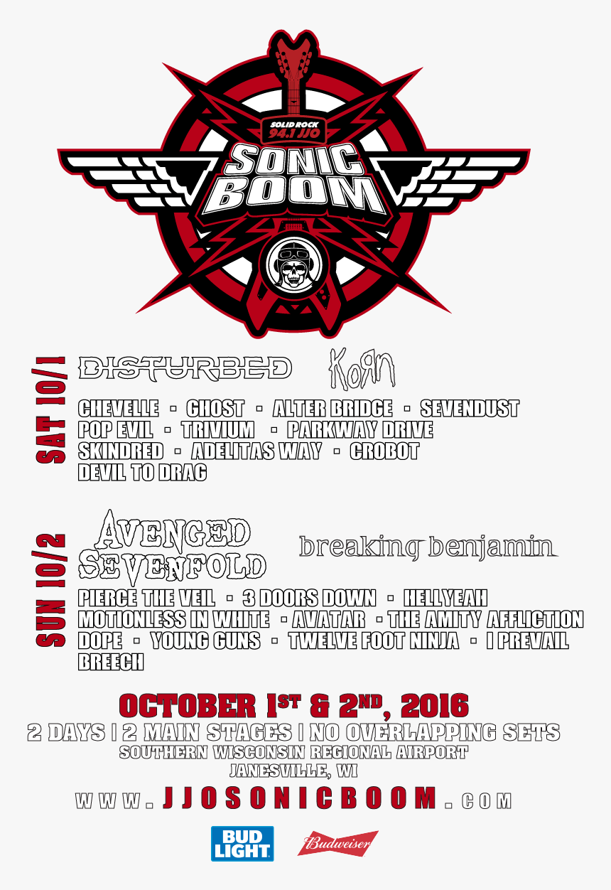 Sonic Boom 2016 Lineup, HD Png Download, Free Download