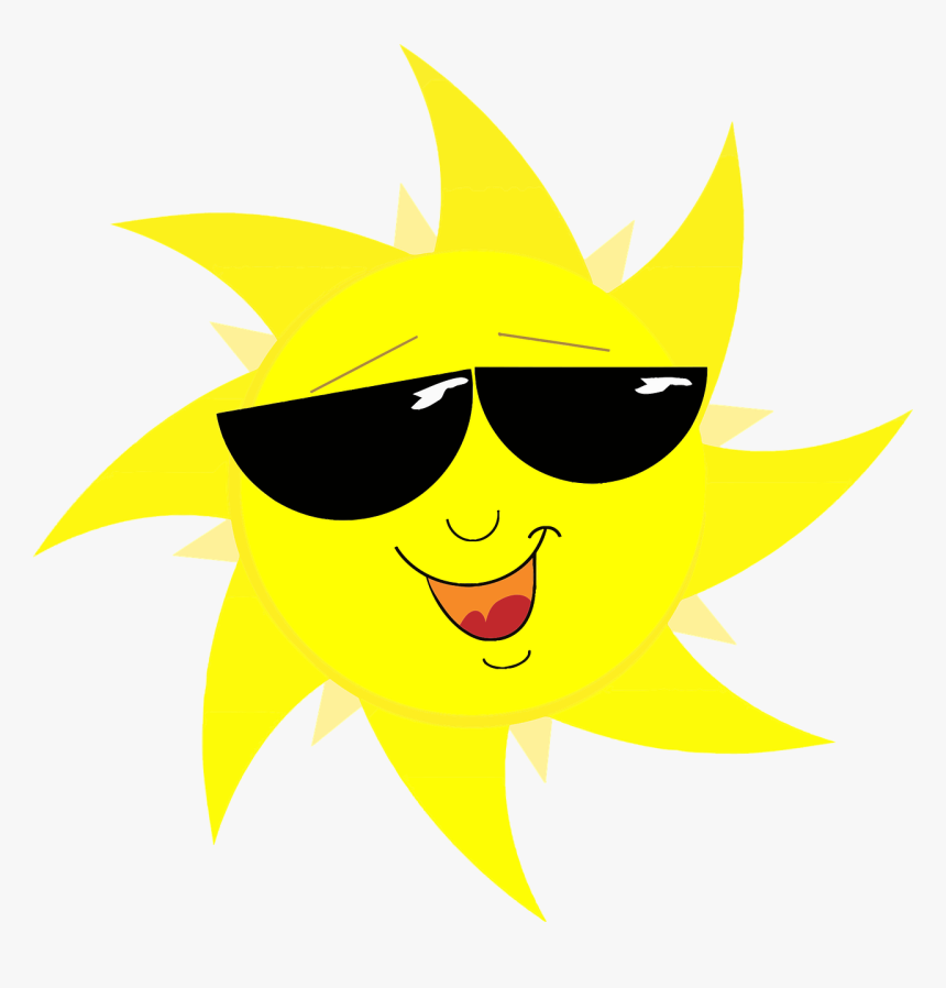 Sun With Sunglasses Png, Transparent Png, Free Download