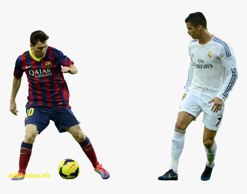 Barcelona Messi Png - Messi And Ronaldo Png, Transparent Png, Free Download