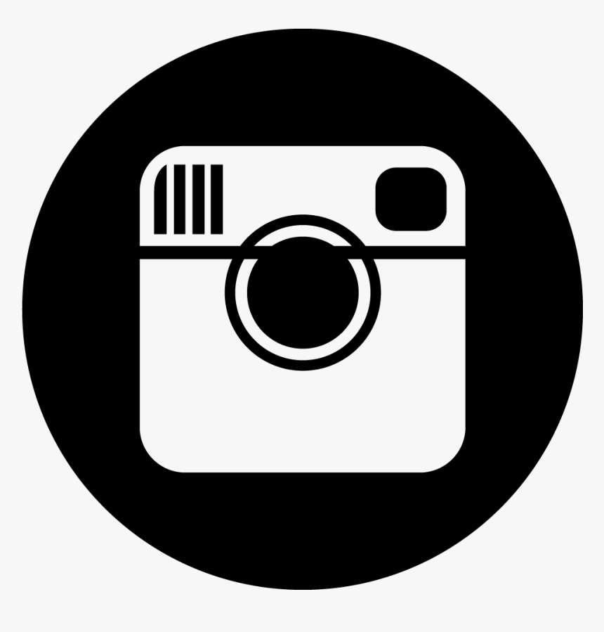 Instagram Round Icon Black Png, Transparent Png, Free Download