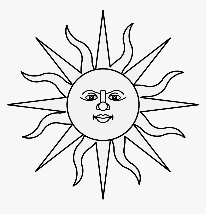 Heraldic Sun Vector Free, HD Png Download, Free Download