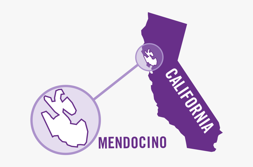 Usa California Mendocino Red 0001, HD Png Download, Free Download