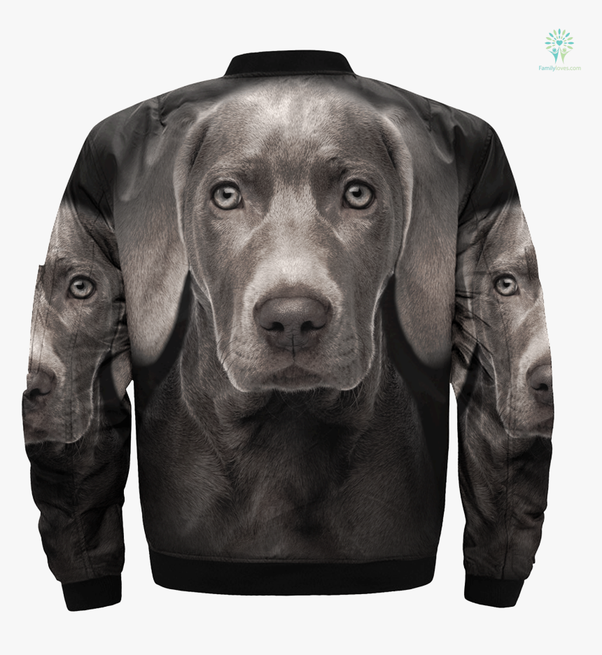 Weimaraner Over Print Jacket %tag Familyloves - Weimaraner, HD Png Download, Free Download