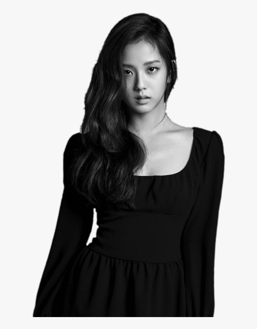 Blackpink Jisoo Black And White - Kim Jisoo Blackpink Black And White, HD Png Download, Free Download