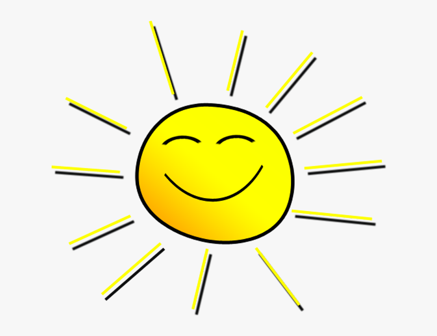 Smiling Sun Png - Smiling Sunshine Clipart, Transparent Png, Free Download