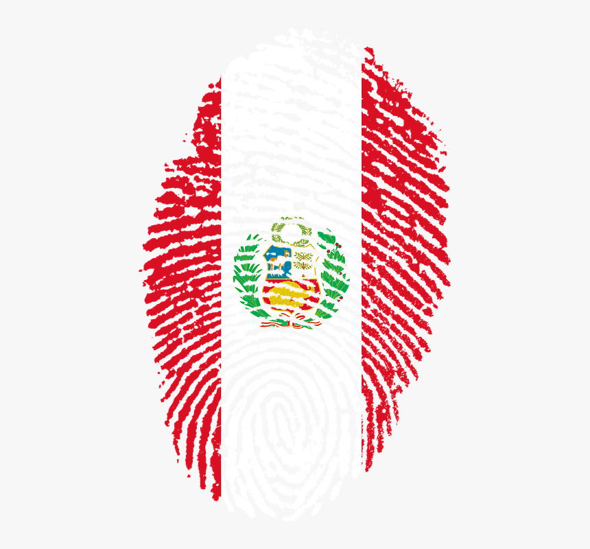 Peru, Flag, Fingerprint, Country, Pride, Identity - Peru Png, Transparent Png, Free Download