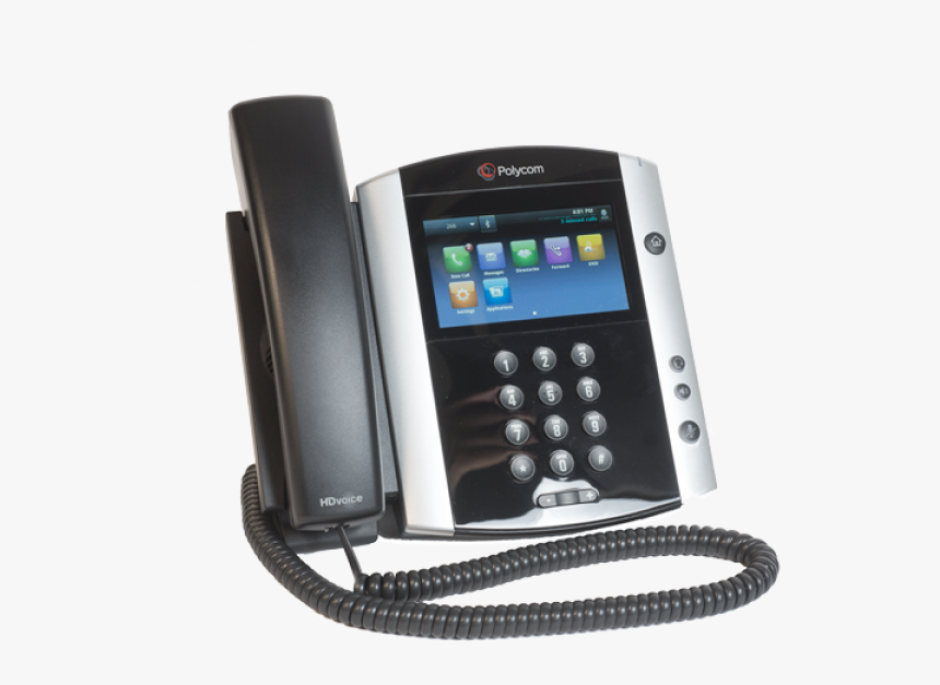 Polycom Soundpoint Ip Vvx 601 Black Telephone - Polycom Vvx 600, HD Png Download, Free Download