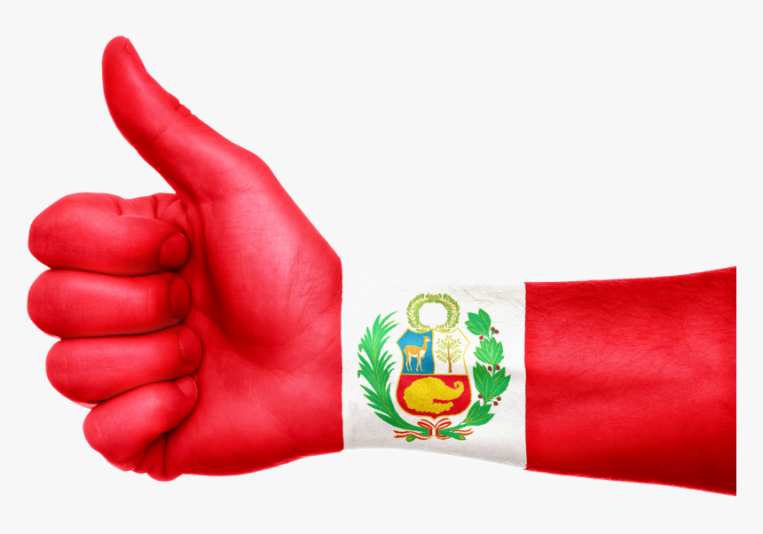 Peru Flag Hand Free Picture, HD Png Download, Free Download