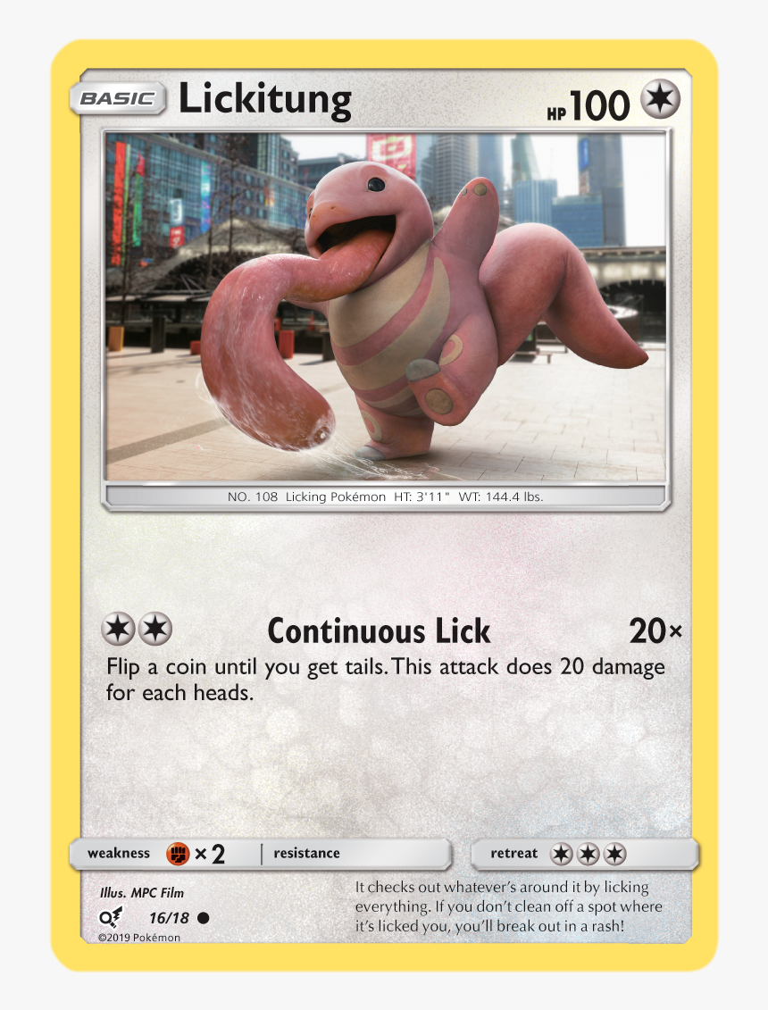 Mr Rare Detective Pikachu Nm-mint 11/18 Mime - Lickitung Pokemon Detective Pikachu, HD Png Download, Free Download