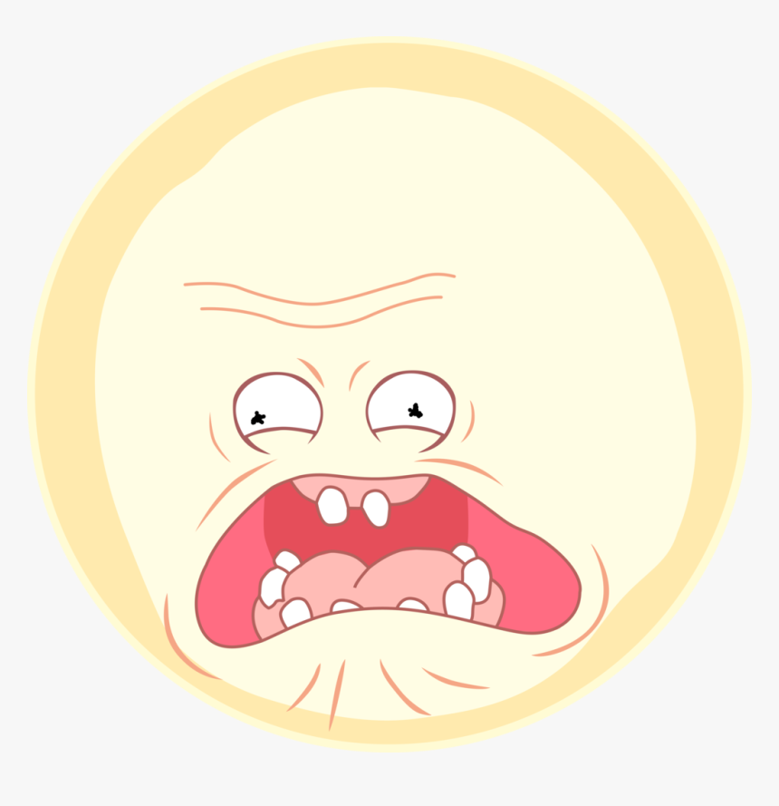 Screaming Face Png - Rick And Morty Screaming Sun Png, Transparent Png, Free Download