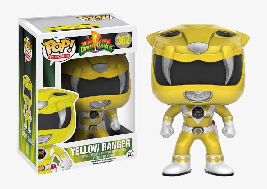 Funko Pop Retro Power Rangers - Yellow Ranger Pop, HD Png Download, Free Download