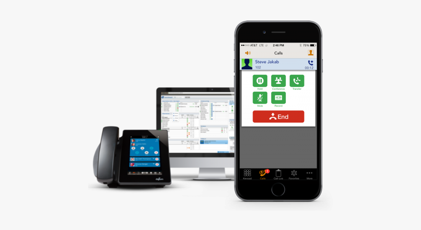 Switchvox Phone Feature Pack Polycom 100 Phones - Smartphone, HD Png Download, Free Download
