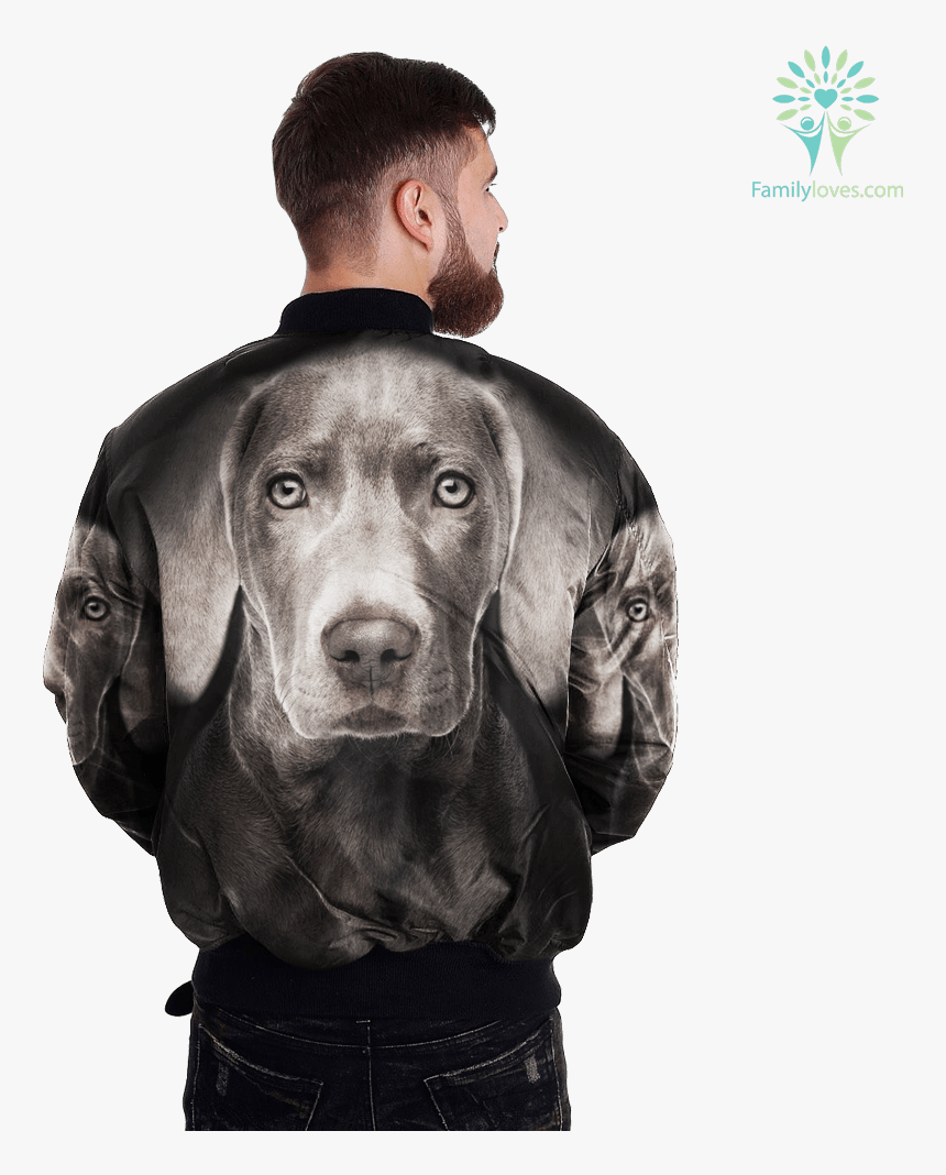 Weimaraner Over Print Jacket %tag Familyloves - Jacket, HD Png Download, Free Download