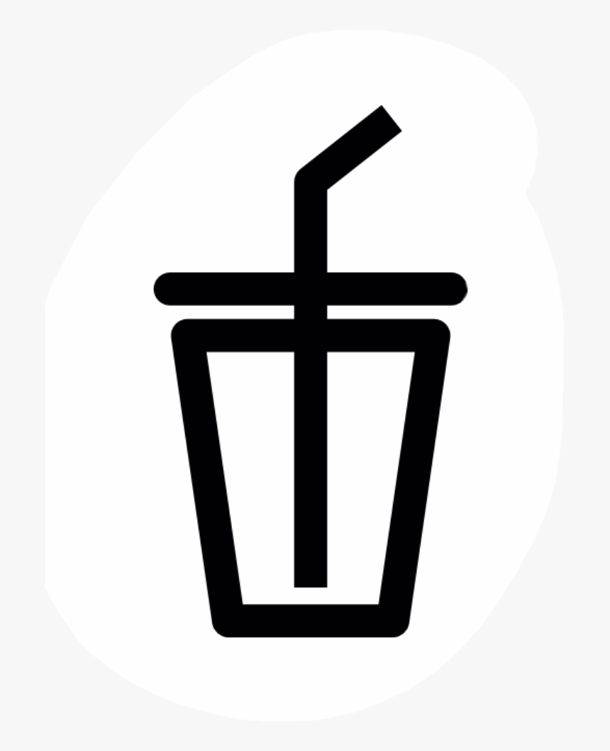 #food #drink #water #boba #freetoedit - Drinks Icon Black And White, HD Png Download, Free Download