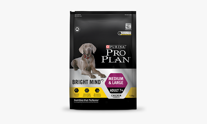 Bright Mind™ Medium & Large Adult 7 Dog Food - Proplan Medium & Large Adult 7+, HD Png Download, Free Download