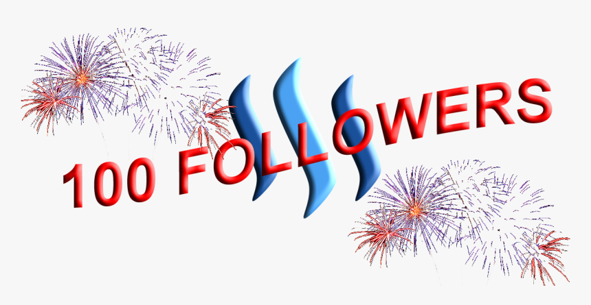 100 Followers Steemit , Png Download - 100 Followers Steemit, Transparent Png, Free Download