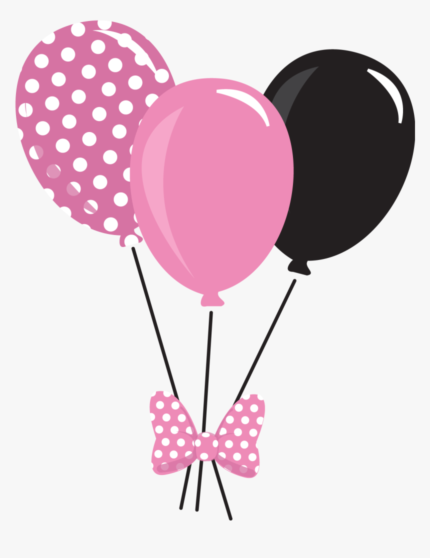 Transparent Balloons - Minnie Mouse Balloon Png, Png Download, Free Download