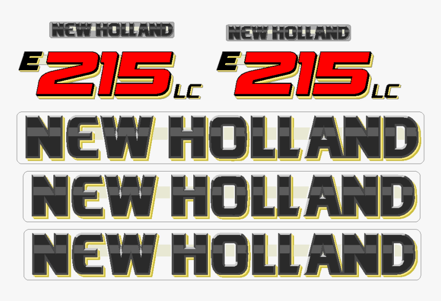 New Holland E215 Lc Decal Set - New Holland E215 Logo, HD Png Download, Free Download