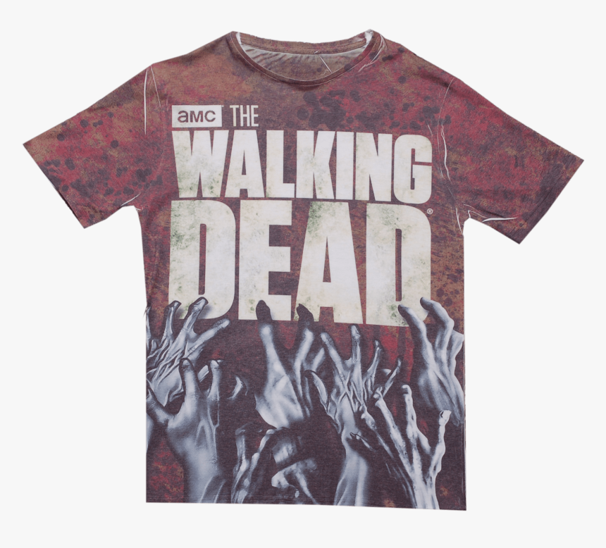 Walking Dead Hands Logo Full Printed - Walking Dead Icono Hd, HD Png Download, Free Download