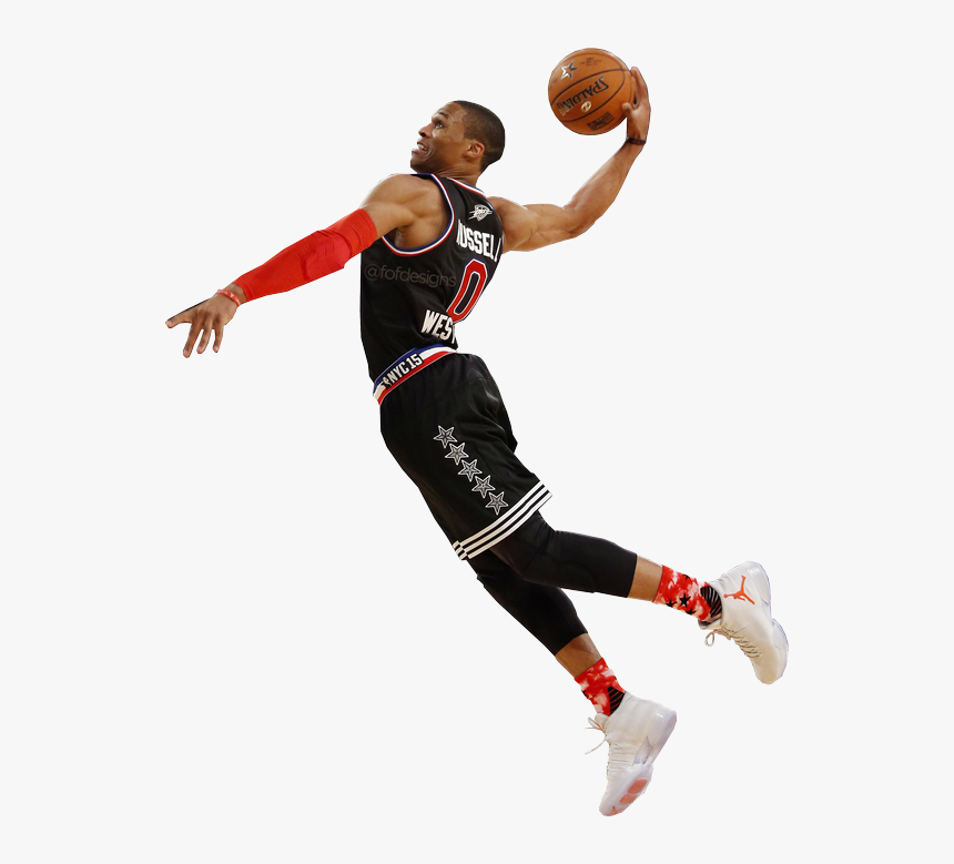 Russell Westbrook Dunk Png Transparent All-star By - Russell Westbrook Png Rockets, Png Download, Free Download