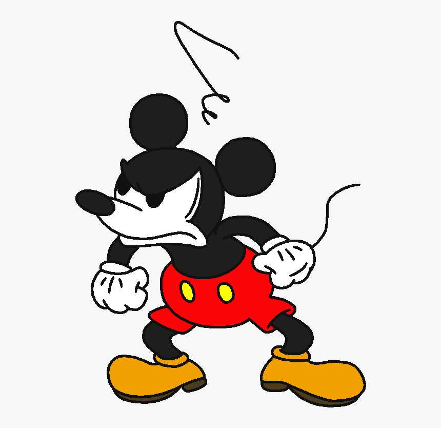 Transparent Mickey Mouse - Angry Mickey Mouse, HD Png Download, Free Download